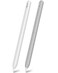 CUBETOOU 2 Pack Silicone Case for Apple Pencil 2nd Generation Case Cover Ultra Thin Protective Sleeve Accessories White Grey