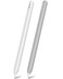 CUBETOOU 2 Pack Silicone Case for Apple Pencil 2nd Generation Case Cover Ultra Thin Protective Sleeve Accessories White Grey