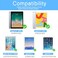 Qularlans 2 Pack Screen Protector for iPad 6th 5th Generation 97 Inch 20182017 iPad Pro 97 2016 iPad Air 21 20142013 9H Tempered Glass Apple Pencil Compatible Case Friendly