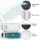 khanka Hard Travel Case Replacement for JBL Flip 756 Waterproof Portable Bluetooth Speaker Teal