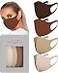 VIRTUE CODE Second Skin Cloth Face Mask Pack 4 Buttery Soft Masks Washable Fabric Desert Rose Face Mask Reusable Stretchy Comfortable Fresh Facemask