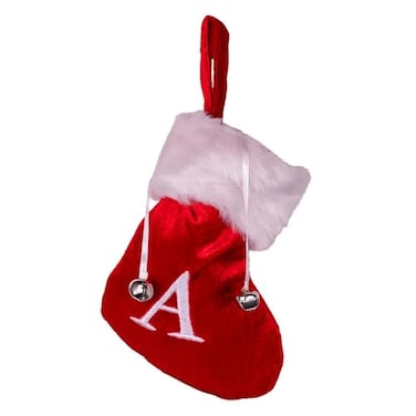 Kurt Adler RedWhite Monogrammed B Miniature Stocking