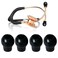 Javinhau MDF Ear Pieces SoftSealing Ear Tips Replacement Compatible with MDF Stethoscope Accessories Black