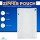 1InTheOffice Clear Pencil Pouch For 3 Ring Binder Ring Binder Pockets with Zipper Vinyl 4 Pack