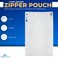 1InTheOffice Clear Pencil Pouch For 3 Ring Binder Ring Binder Pockets with Zipper Vinyl 4 Pack