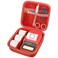 ALKOO Case Compatible with NIIMBOT B21 B1 Label Maker Wireless Thermal Label Printer Holder for Inkless Label Maker Labeling Tapes Refills with Mesh Pocket for Cable Accessories Red