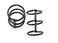 RuiLing 6pcs 3Hole Loose Leaf Binder Desk Calendar Binding Rings 3Ring DIY Metal Split Hinged Clip for Notebook Diary Photo Album Binding 25x25x40mm Silver Black Bronze