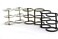 RuiLing 6pcs 3Hole Loose Leaf Binder Desk Calendar Binding Rings 3Ring DIY Metal Split Hinged Clip for Notebook Diary Photo Album Binding 25x25x40mm Silver Black Bronze