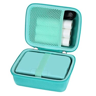 khanka Hard Travel Case Replacement for Phomemo M04S Portable Thermal Printer Bluetooth Label Printer Case Only Teal