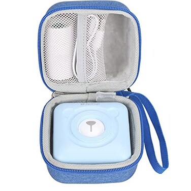 BTOPCASE Hard EVA Storage Case for PeriPage A6 Mini PrinterHuiJuKeJi Sticker Printerwith mesh PocketPeripage Mini Printer