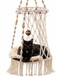 KARCEEY Cat Hammock Macrame Hanging Bed for Large Cats 50lbs Heavy Duty Cat Swing Wall Mounted Boho Window Perch Hardware Kit Included