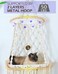 KARCEEY Cat Hammock Macrame Hanging Bed for Large Cats 50lbs Heavy Duty Cat Swing Wall Mounted Boho Window Perch Hardware Kit Included