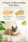 KARCEEY Cat Hammock Macrame Hanging Bed for Large Cats 50lbs Heavy Duty Cat Swing Wall Mounted Boho Window Perch Hardware Kit Included