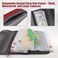 Aventik Fishing Tackle Organizer Case Soft Bait Binder Plastic Baits Spinner Bait Tackle Organized Removable Storage Pockets Dark Red