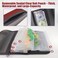 Aventik Fishing Tackle Organizer Case Soft Bait Binder Plastic Baits Spinner Bait Tackle Organized Removable Storage Pockets Dark Red