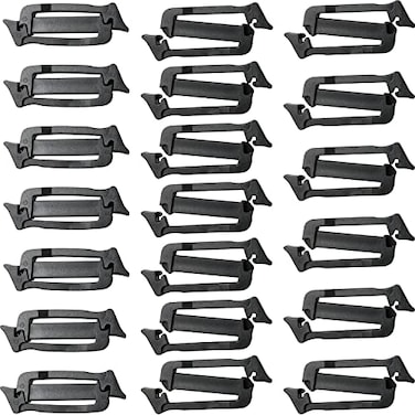 LUORNG 20PCS Webbing Connecting Clip Molle Webbing Connecting Clips Strap Buckle Backpack Clip Backpack Schoolbag Buckle