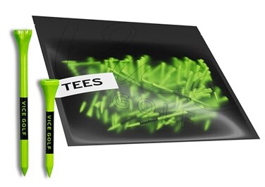 Vice Golf Tees Neon Lime 60 Driver Tees 15 Short Tees