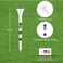NorthPointe Skull and Crossbones Golf Tees Plastic 3 14100 Tees in Bulk
