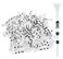 NorthPointe Skull and Crossbones Golf Tees Plastic 3 14100 Tees in Bulk