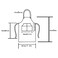 Dadidyc Black Denim Aprons for MenWomen with Pockets Tool Apron Waterproof Adjustable Canvas Apron Lightweight Kitchen Apron Work Apron