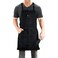 Dadidyc Black Denim Aprons for MenWomen with Pockets Tool Apron Waterproof Adjustable Canvas Apron Lightweight Kitchen Apron Work Apron
