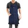 Dadidyc Denim Jean Tool Apron with 4 Pockets Waterproof Adjustable Canvas Lightweight Work Apron Blue