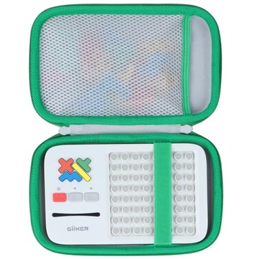 Lebakort Storage Case Compatible with GiiKER Super Blocks Pattern Matching Puzzle Original 1000 Challenges Brain Teaser Off White Green Case
