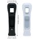 yueton 2pcs Black and White Replacement Extended Silicone Protective Skin Case Cover for Nintendo Wii Motion Plus Remote Controller