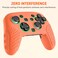 PAWDIARY 2025 Soft Silicone Case Compatible with Nintendo Switch 2 Pro Controller AntiSlip Switch 2 Pro Controller Protective Cover Skin Ergonomic Comfort Handle Design Orange
