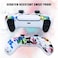 Jusy 2 Pack Compatible with PS5 Controller Soft Silicone Skin SweatProof DustProof AntiSlip Case Cover Protective Accessories Set for PS5 DualSense Controller with 10 Thumb Grips Graffiti