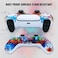 Jusy 2 Pack Compatible with PS5 Controller Soft Silicone Skin SweatProof DustProof AntiSlip Case Cover Protective Accessories Set for PS5 DualSense Controller with 10 Thumb Grips Graffiti