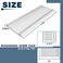 Pearwow Window AC Side PanelAir Conditioner Insulating Panel Kit for Window AC Units2Pack17Inch High x 10Inch WideWhite
