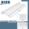Pearwow Window AC Side PanelAir Conditioner Insulating Panel Kit for Window AC Units2Pack17Inch High x 10Inch WideWhite