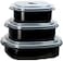 Reston Lloyd Calypso Basics by 6Piece Microwave Cookware Steamer and Storage Set Black