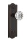 Nostalgic Warehouse Meadows Plate Interior Crystal Door Knob