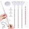 codree 3 Pack Beading Funnel Bracelet Making Kit Clay Bead Beading Tools Kit Beading Funnel Beading Needles for 024 Clay Beads Jewelry Making Bracelets Necklaces Not Include Clay Beads