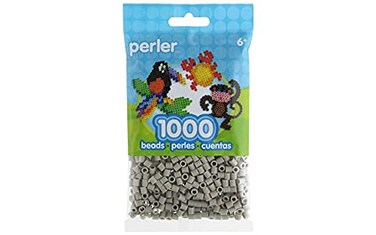 Perler 8015260 Bulk Fuse Beads for Craft Activities Stone Gray Small 1000pcs