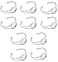 MIAO JIN 10 Pcs 25 mm Adjustable Round Cabochon Bezel Tray Blank Bangle for Crafting DIY Bracelets MakingSilver