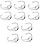 MIAO JIN 10 Pcs 25 mm Adjustable Round Cabochon Bezel Tray Blank Bangle for Crafting DIY Bracelets MakingSilver