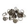 Honbay 20PCS 16mm Adjustable Finger Ring Blank Bases Round Finger Ring Trays Bronze