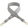momo mo Leather CrossbodyStrap Shoulder Bag StrapReplacement Purse Faux LeatherStrap Adjustable Bag ReplacementStrap for Handbag Silver Clasp Grey
