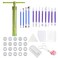 Allazone 19 PCS Polymer Clay Extruder kit Rotary Clay Extruder with 20 Tips Sugar Extruder Disks Polymer Clay Cutters Clay DIY Tool for Clay Modeling Tool