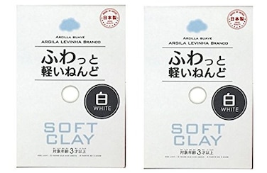 Daiso Soft Clay 2 Set white