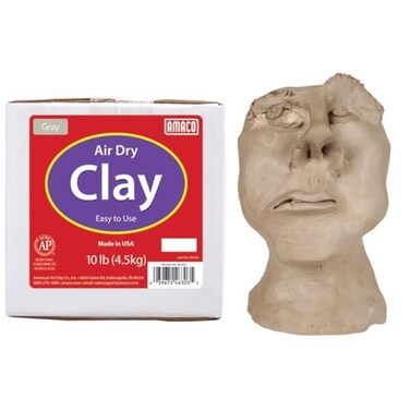 AMACO 46303C Air Dry Modeling Clay 10Pound Gray