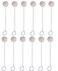 LASSUM 10 Pack Wool Daubers Ball Brush Leather Dye Tool Dye Dauber Dyeing Applicator with Metal Handle for DIY Crafts Projects