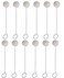 LASSUM 10 Pack Wool Daubers Ball Brush Leather Dye Tool Dye Dauber Dyeing Applicator with Metal Handle for DIY Crafts Projects
