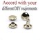 RuiLing 120pcs 8x8mm Silver Double Cap Rapid Rivets Round Head Decorative Rivets DIY Leather Craft Studs 516 inch