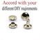 RuiLing 120pcs 8x8mm Silver Double Cap Rapid Rivets Round Head Decorative Rivets DIY Leather Craft Studs 516 inch