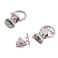 Aifeier ET 30 PCS Screwback Screw Rivet Stud Silver Round Head Nail with Pull Ring DIY Accessory Nail for Leather Craft Clothes BagsHats Belts etc