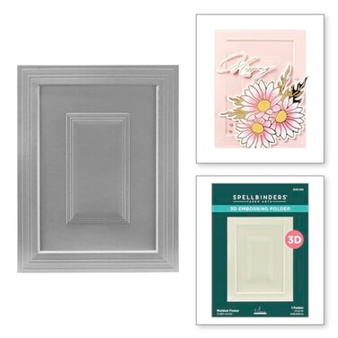 Spellbinders E3D130 Molded Frame 3D Embossing Folder from The Yanas Daisies Collection by Yana Smakula